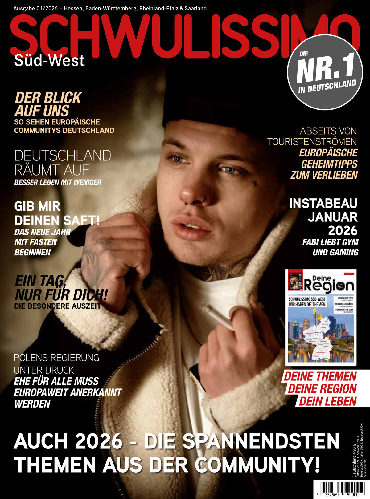 SCHWULISSIMO Süd-West – Ausgabe 01/2026