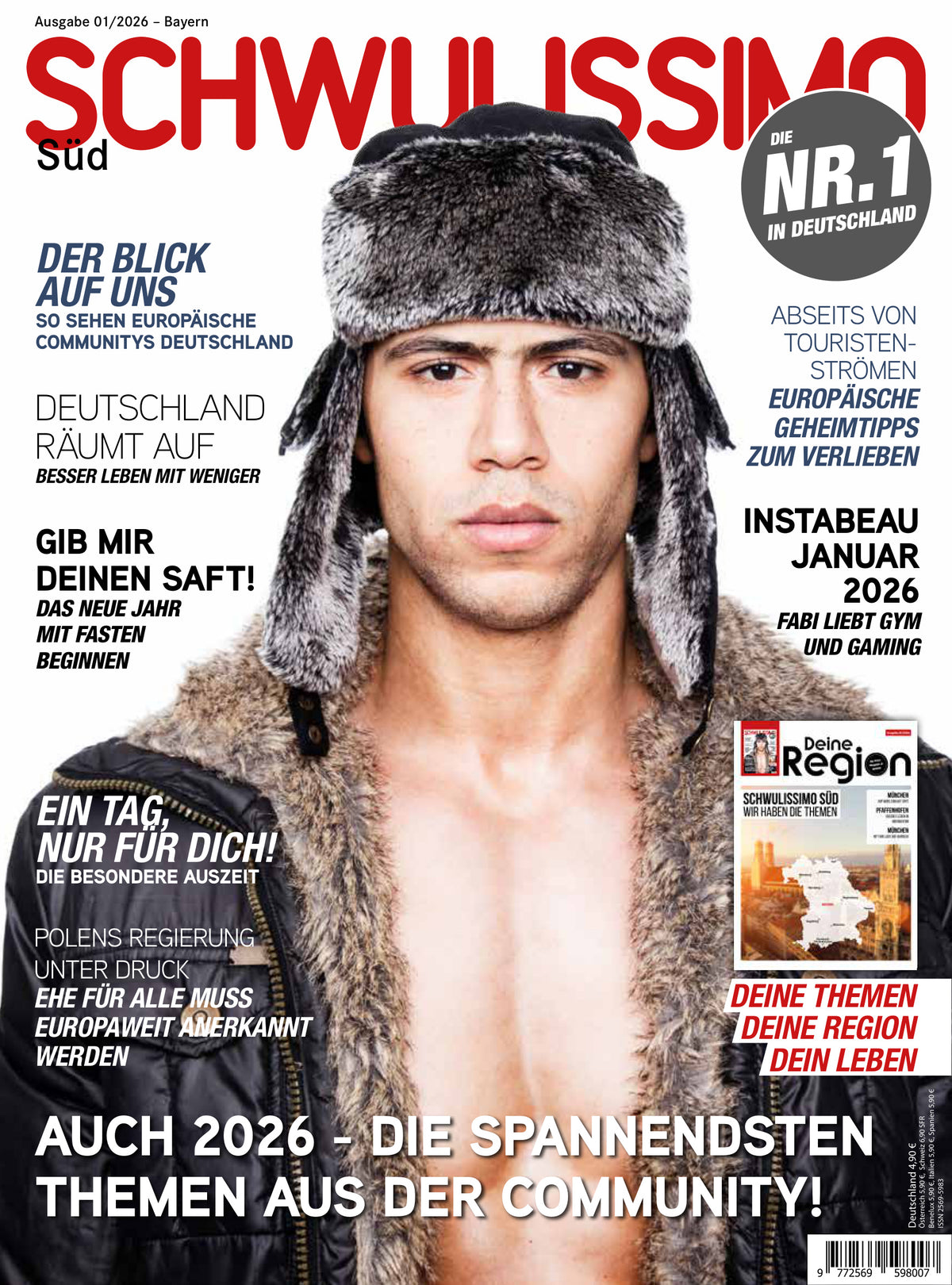SCHWULISSIMO Süd – Ausgabe 01/2026