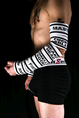 Sk8erboy® Schweißband DOG PAW weiß